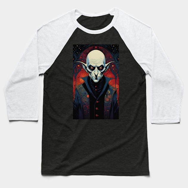 Nosferatu 3 Baseball T-Shirt by Grave Digs